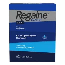 REGAINE Oppløsning for menn, 3X60 ml