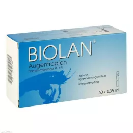BIOLAN Øyedråper enkeltdosepipetter, 60X0,35 ml