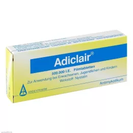 ADICLAIR Filmdrasjerte tabletter, 20 stk