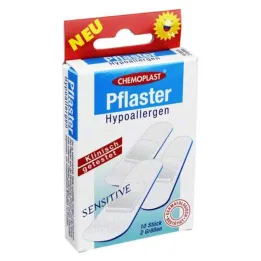 Gips hypoallergen sensitiv 2 størrelser, 10 stk