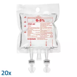 Glukose 5% B.Braun EcoBag, 20x250 ml
