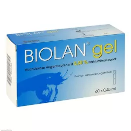 BIOLAN Gel øyedråper, 60X0,45 ml