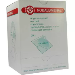 NOBALUMENAL Øyekompress 54x70 mm steril, 25 stk