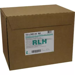 RINGER LACTAT Løsning PE-Flasker, 10X500 ml