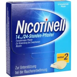 NICOTINELL 14 mg/24-timers gips 35 mg, 14 stk
