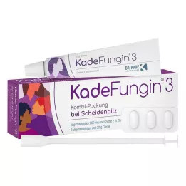 KADEFUNGIN 3 kombipakninger 20 g krem + 3 vaginaltabletter, 1 stk