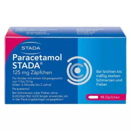 PARACETAMOL STADA 125 mg stikkpiller, 10 stk