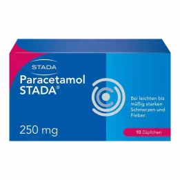 PARACETAMOL STADA 250 mg stikkpiller, 10 stk