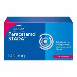PARACETAMOL STADA 500 mg stikkpiller, 10 stk