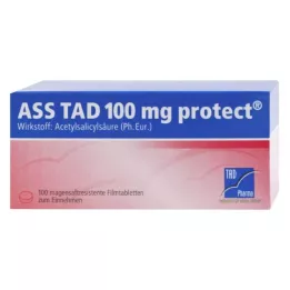 ASS TAD 100 mg beskyttende gastroresistente filmdrasjerte tabletter, 100 stk