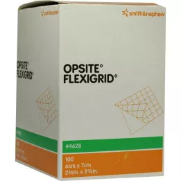 OPSITE Flexigrid Trans. Sårverb.6x7 cm Steril, 100 stk