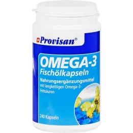 PROVISAN Omega-3 fiskeoljekapsler, 240 stk