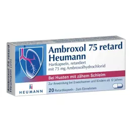 AMBROXOL 75 retard Heumann kapsler, 20 stk