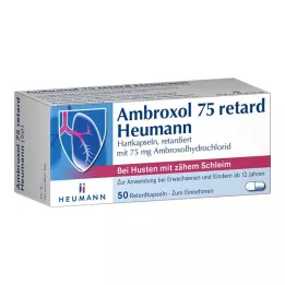 AMBROXOL 75 retard Heumann kapsler, 50 stk