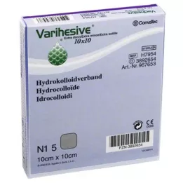 VARIHESIVE ekstra tynn 10x10 cm HKV hydroaktiv, 5 stk