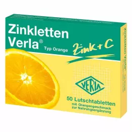 ZINKLETTEN Verla Orange pastiller, 50 stk