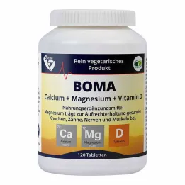 Kalsium Magnesium Vitamin D-tabletter, 120 stk