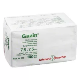 GAZIN Gasbind 7,5x7,5 cm usteril 8-veis drift, 100 stk