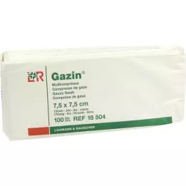 GAZIN Gasbind 7,5x7,5 cm usteril 12-fold drift, 100 stk