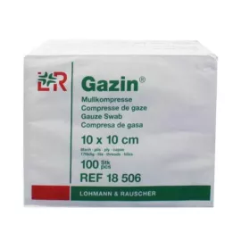 GAZIN Gasbind 10x10 cm usteril 8-fold drift, 100 stk