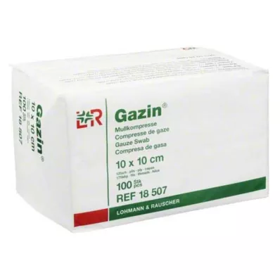 GAZIN Gasbind 10x10 cm usteril 12-fold drift, 100 stk GAZIN Gasbind 10x10 cm usteril 12-fold drift, 100 stk