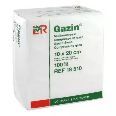 GAZIN Gasbind 10x20 cm usteril 12-fold drift, 100 stk GAZIN Gasbind 10x20 cm usteril 12-fold drift, 100 stk