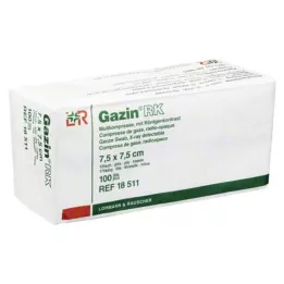 GAZIN Gasbind 7,5x7,5 cm usteril 12 ganger RK, 100 stk