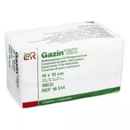 GAZIN Gasbind 10x10 cm usteril 12 ganger RK, 100 stk