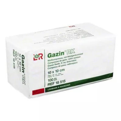 GAZIN Gasbind 10x10 cm usteril 16 ganger RK, 100 stk