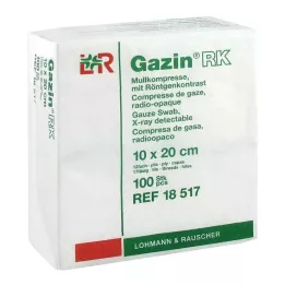 GAZIN Gasbind 10x20 cm usteril 12 ganger RK, 100 stk