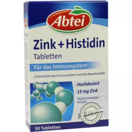 Abtei Zink + Histidine tabletter, 30 stk