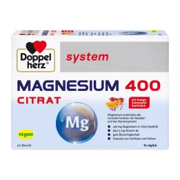 DOPPELHERZ Magnesium 400 Sitratsystem Granulat, 20 stk