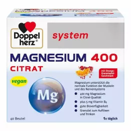 DOPPELHERZ Magnesium 400 Sitratsystem Granulat, 40 stk