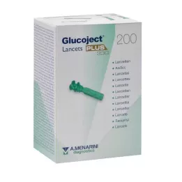 GLUCOJECT Lansetter PLUS 33 G, 200 stk