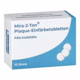 MIRA 2 Tone Plaque Coloring Tablets, 10 stk