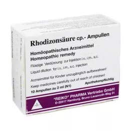 RHODIZONSÄURE cp. Ampuller Injeksjonsløsning, 10X2 ml