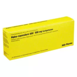 ALPHA LIPONSÄURE AAA 600 mg injeksjonsglass, 5X50 ml