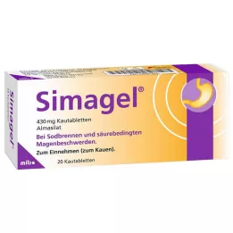 SIMAGEL Tyggetabletter, 20 stk