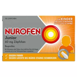 NUROFEN Junior 60 mg stikkpiller, 10 stk