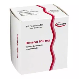 RENACET 950 mg filmbelagte tabletter, 200 stk