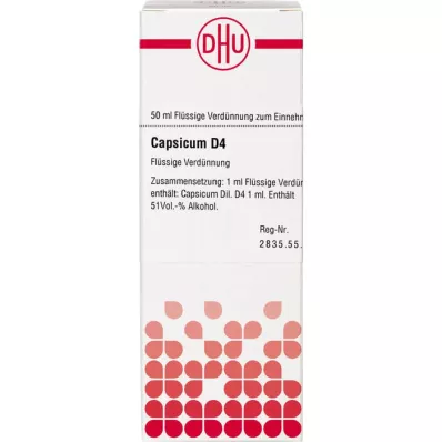 Capsicum D 4, 50 ml Capsicum D 4, 50 ml