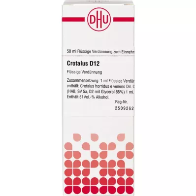 CROTALUS D 12 fortynning, 50 ml CROTALUS D 12 fortynning, 50 ml
