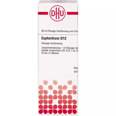 EUPHORBIUM D 12 fortynning, 20 ml EUPHORBIUM D 12 fortynning, 20 ml