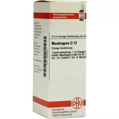 MANDRAGORA D 12 Fortynning, 20 ml MANDRAGORA D 12 Fortynning, 20 ml