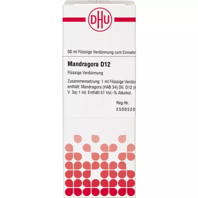 MANDRAGORA D 12 Fortynning, 50 ml