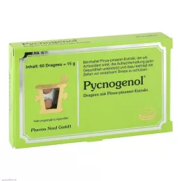 PYCNOGENOL KIEFERNRINDENEXTRAKT Pharma Nord Drag., 60 stk