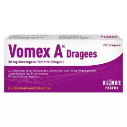 VOMEX A Dragees 50 mg drasjerte tabletter, 20 stk