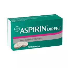ASPIRIN Direkt tyggetabletter, 10 stk