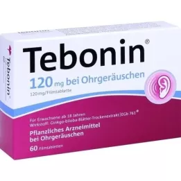 TEBONIN 120 mg filmdrasjerte tabletter for øresus, 60 stk