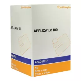 APPLICA I.V.100 kanylegips med absorberende pute, 50 stk